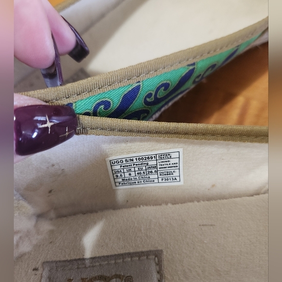 Ugg Australia Indah Marrakech Ballet Flat Slip On Shoes 9.5 - Picture 7 of 7